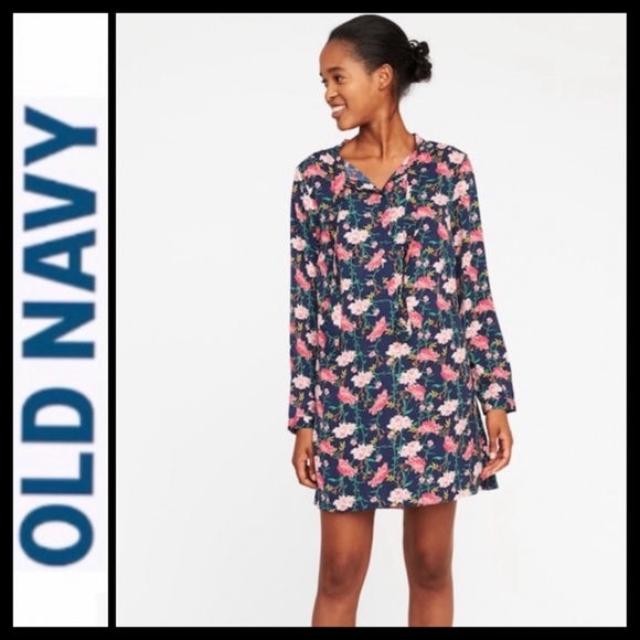 Old Navy Floral Shirt Dress - Picture 1 of 8